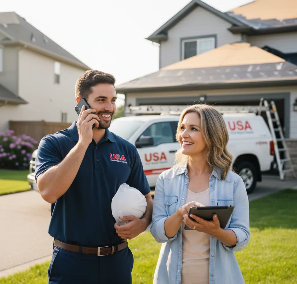 USA Roof Repair Experts customer support in Shaw